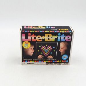 Lite Brite Mini Size Create Pictures With Light Colorful Pegs 2021 Hasbro New
